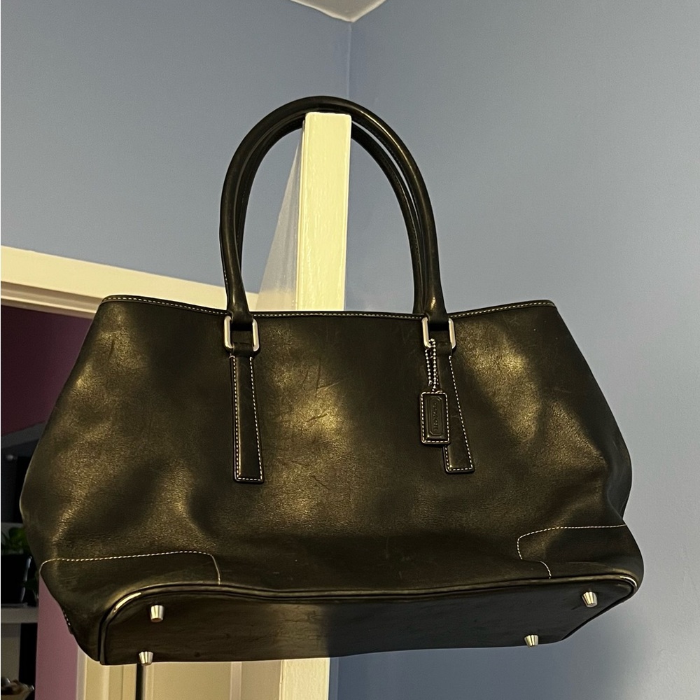Coach Black and Brown Y2K Tote